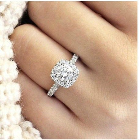New Trendy Crystal  Engagement Claws Design Hot Sale Rings For Women AAA White Zircon Cubic elegant rings Female Wedding Jewelry