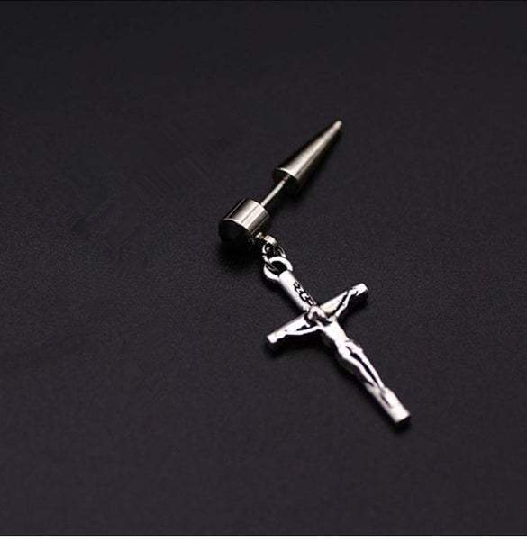 Original design new tide male ear nail rock personality earrings hip hop punk men's earrings Skull Stainless Steel earrings boys