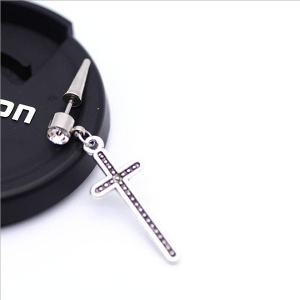 Original design new tide male ear nail rock personality earrings hip hop punk men's earrings Skull Stainless Steel earrings boys