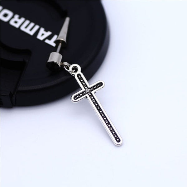 Original design new tide male ear nail rock personality earrings hip hop punk men's earrings Skull Stainless Steel earrings boys