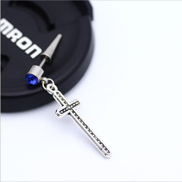 Original design new tide male ear nail rock personality earrings hip hop punk men's earrings Skull Stainless Steel earrings boys