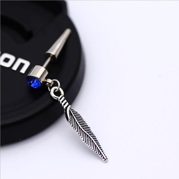 Original design new tide male ear nail rock personality earrings hip hop punk men's earrings Skull Stainless Steel earrings boys