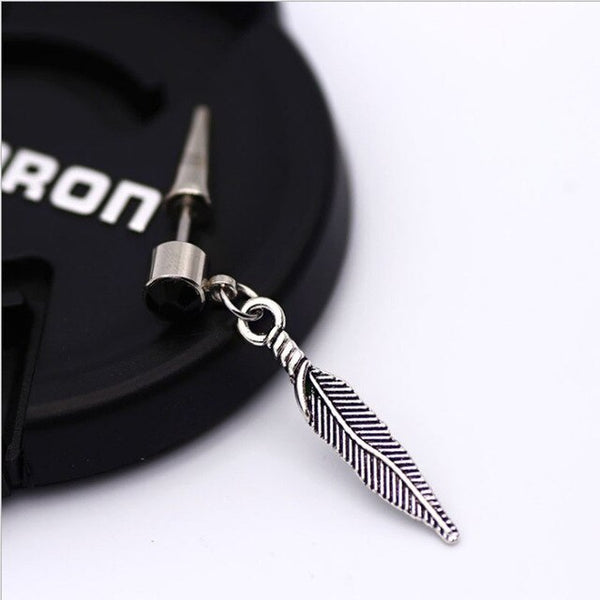 Original design new tide male ear nail rock personality earrings hip hop punk men's earrings Skull Stainless Steel earrings boys