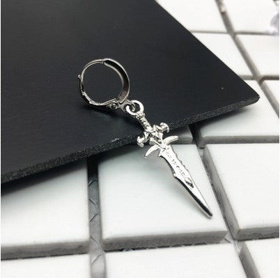 Original design new tide male ear nail rock personality earrings hip hop punk men's earrings Skull Stainless Steel earrings boys