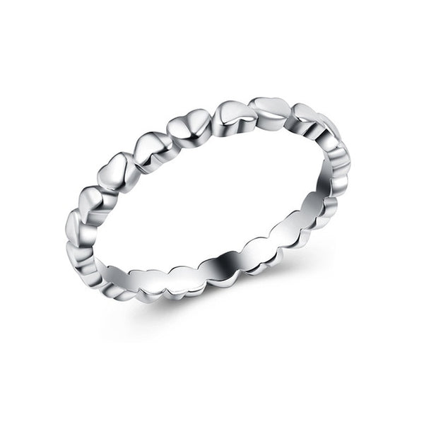 2019 New Fashion Ring Love Heart Crown Flower Finger Rings Clear CZ Stackable Fit Pan For Women Wedding Jewelry Gift Dropship
