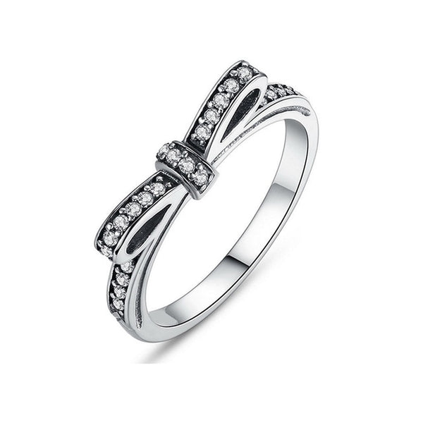 2019 New Fashion Ring Love Heart Crown Flower Finger Rings Clear CZ Stackable Fit Pan For Women Wedding Jewelry Gift Dropship