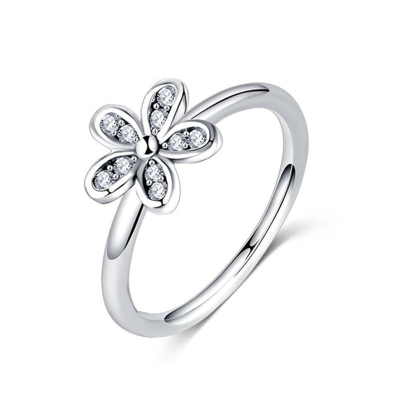 2019 New Fashion Ring Love Heart Crown Flower Finger Rings Clear CZ Stackable Fit Pan For Women Wedding Jewelry Gift Dropship