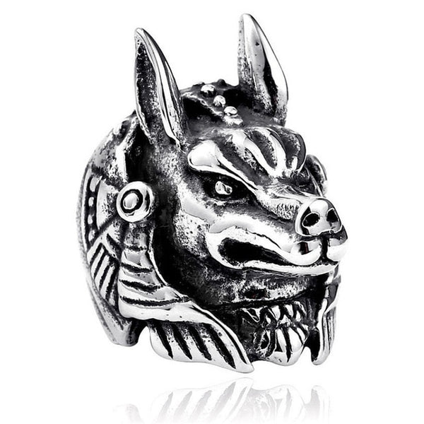 Ring For Men Girls Women Adjustable Gold Silver Black Snake Ferocious Animal Retro Punk Exaggerated Sphinx Egyptian Pharaoh
