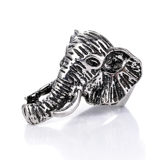 Ring For Men Girls Women Adjustable Gold Silver Black Snake Ferocious Animal Retro Punk Exaggerated Sphinx Egyptian Pharaoh