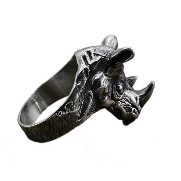 Ring For Men Girls Women Adjustable Gold Silver Black Snake Ferocious Animal Retro Punk Exaggerated Sphinx Egyptian Pharaoh