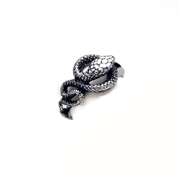 Ring For Men Girls Women Adjustable Gold Silver Black Snake Ferocious Animal Retro Punk Exaggerated Sphinx Egyptian Pharaoh