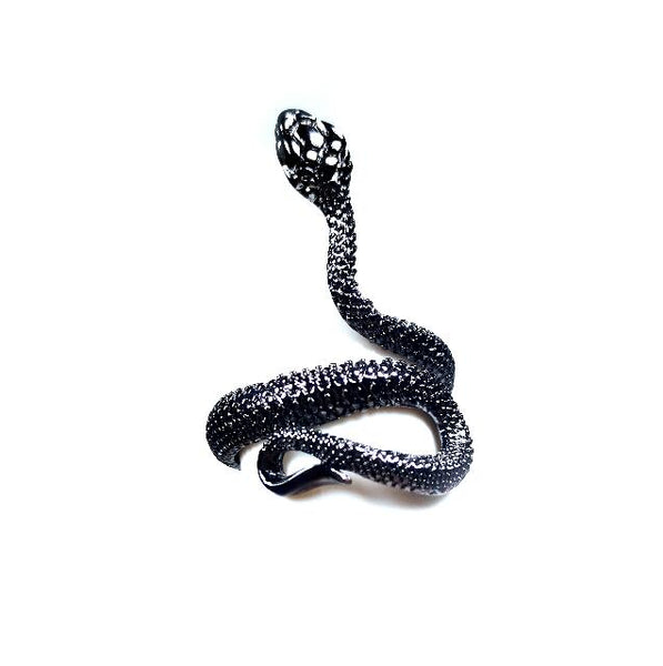 Ring For Men Girls Women Adjustable Gold Silver Black Snake Ferocious Animal Retro Punk Exaggerated Sphinx Egyptian Pharaoh