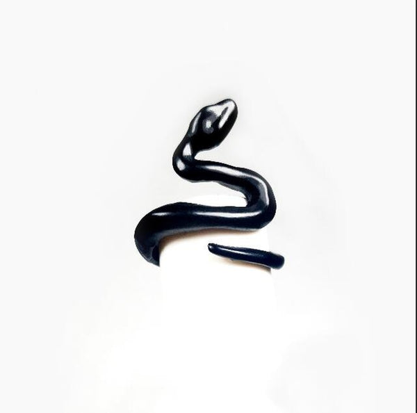 Ring For Men Girls Women Adjustable Gold Silver Black Snake Ferocious Animal Retro Punk Exaggerated Sphinx Egyptian Pharaoh