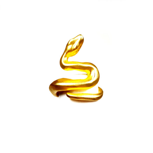 Ring For Men Girls Women Adjustable Gold Silver Black Snake Ferocious Animal Retro Punk Exaggerated Sphinx Egyptian Pharaoh